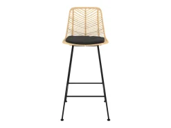 Set de 2 sillas para isla de cocina en ratán natural 66 cm - Tamara