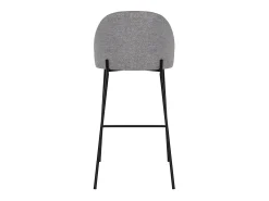 Set de 2 sillas para isla de cocina en tela moteada gris oscuro 66 cm - Karl