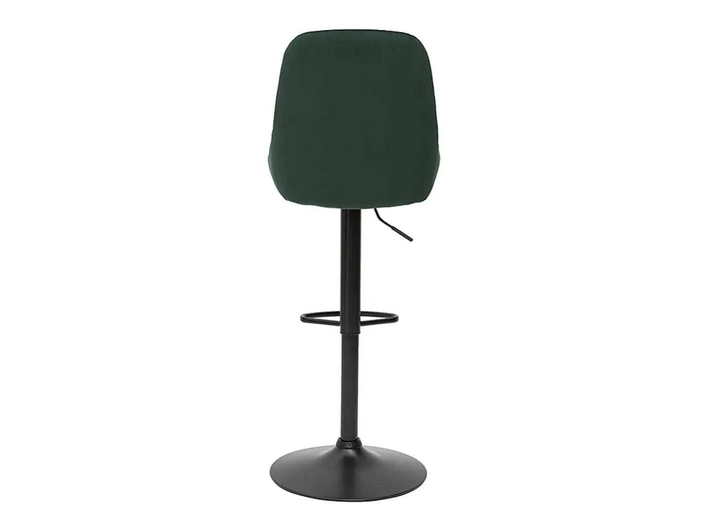 Set de 2 taburetes de cocina de diseño regulables terciopelo verde HOLO