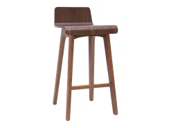 Set de 2 taburetes de cocina nórdicos nogal 65 cm BALTIK