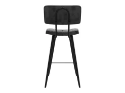 Set de 2 taburetes para isla de cocina gris/negro 66 cm - Texas