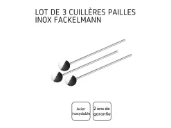 Set de cóctel Fackelmann inox 750 ml con dosificador doble cara 2/4 cl y 3 cucharas-pajitas de 18 cm