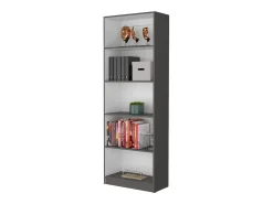 Set de estanteria de oficina home de 3 piezas en melamina con estantes y 2 puertas , 180.6 cm X 188.4 cm X 29.9 cm , Multicolor