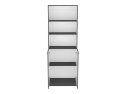 Set de estanteria de oficina home de 3 piezas en melamina con estantes y 2 puertas , 180.6 cm X 188.4 cm X 29.9 cm , Multicolor
