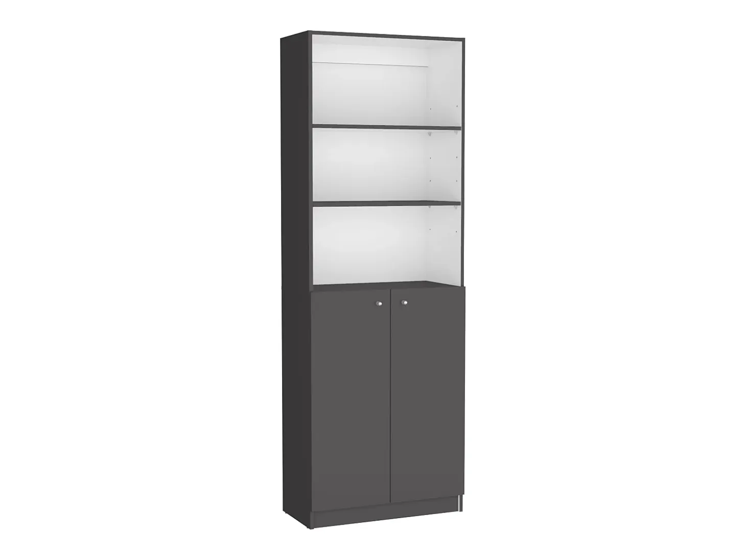 Set de estanteria de oficina home de 3 piezas en melamina con estantes , 180.6 cm X 170.6 cm X 29.9 cm , Multicolor