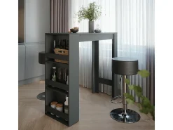 Set de mesa de bar antracita 45x110x106 repose