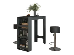 Set de mesa de bar antracita 45x110x106 repose