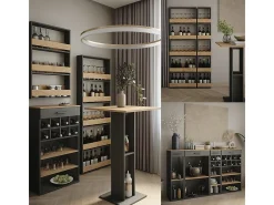 Set de mesa de bar blanco/antracita 57x117x106 repose