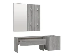 Set de muebles de recibidor madera contrachapada gris Sonoma ES731490