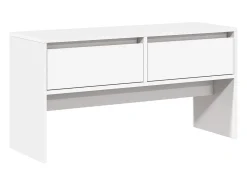 Set de muebles de recibidor 4 pzas madera de ingeniería blanco