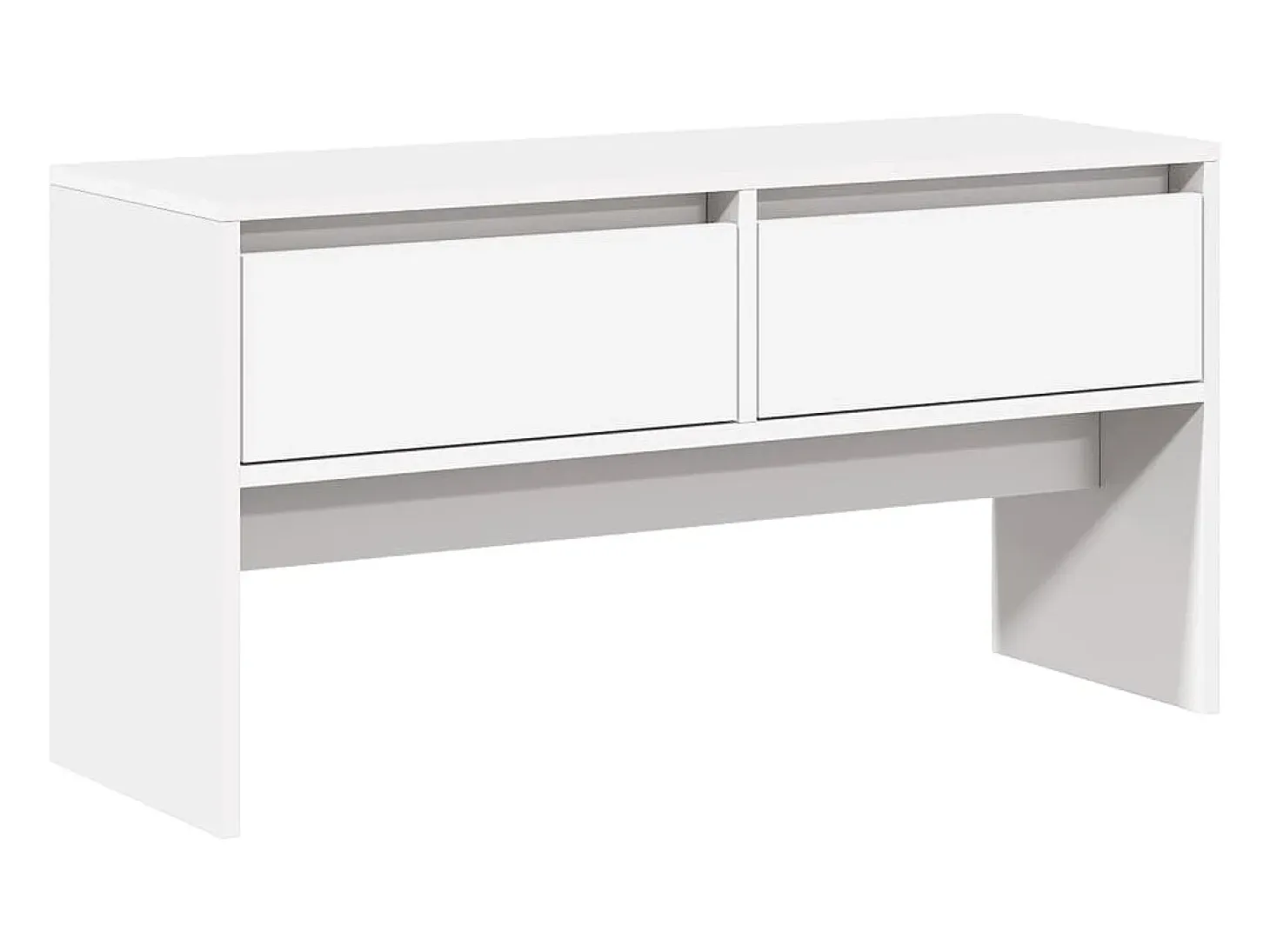 Set de muebles de recibidor 4 pzas madera de ingeniería blanco