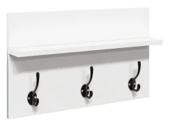 Set de muebles de recibidor 4 pzas madera de ingeniería blanco