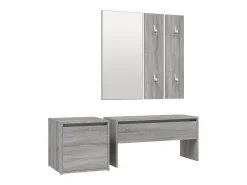 Set de muebles de recibidor madera contrachapada gris Sonoma ES141111
