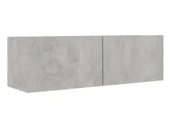 Set de Muebles para TV 2 pzas madera ingeniería gris hormigón ES10541