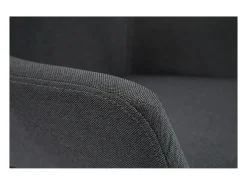 Set de 2 taburetes de cocina de tela gris antracita 65 cm CARLIE