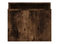Set mesas centro madera contrachapada roble ahumado 100x48x40cm