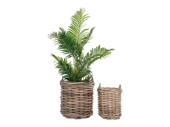 Set van 2 BURTON opbergmanden – Natuurlijk kubu rotan