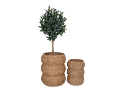 Set van 2 ronde SARBAS manden – Natuurlijk zeegras