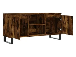 Sigtrud Mueble de TV madera de ingeniería roble ahumado 104x35x50 cm