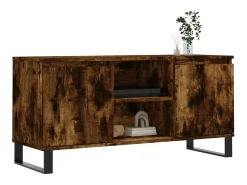 Sigtrud Mueble de TV madera de ingeniería roble ahumado 104x35x50 cm