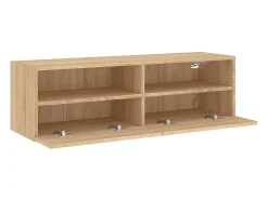 Sil Mueble de pared TV madera ingeniería roble Sonoma 100x30x30 cm