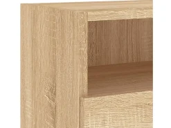 Sil Mueble de pared TV madera ingeniería roble Sonoma 100x30x30 cm