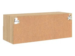 Sil Mueble de pared TV madera ingeniería roble Sonoma 80x30x30 cm