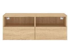 Sil Mueble de pared TV madera ingeniería roble Sonoma 80x30x30 cm