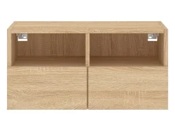 Sil Mueble de TV de pared madera ingeniería roble Sonoma 60x30x30cm