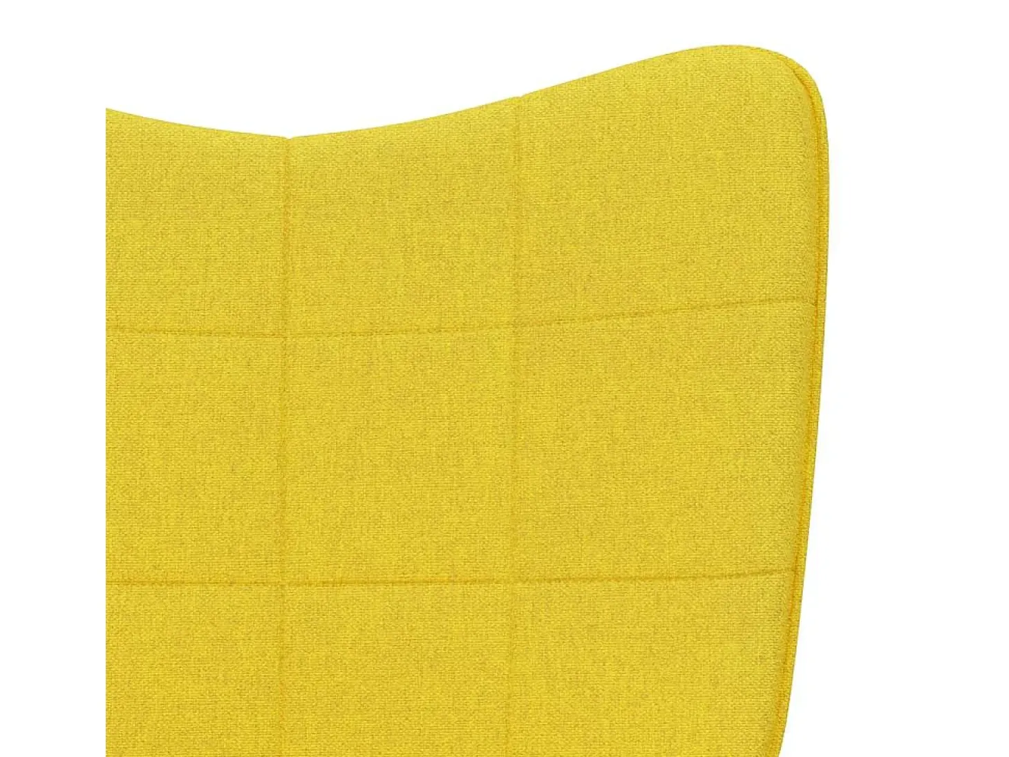 Silla de relajación con reposapiés tela amarillo mostaza