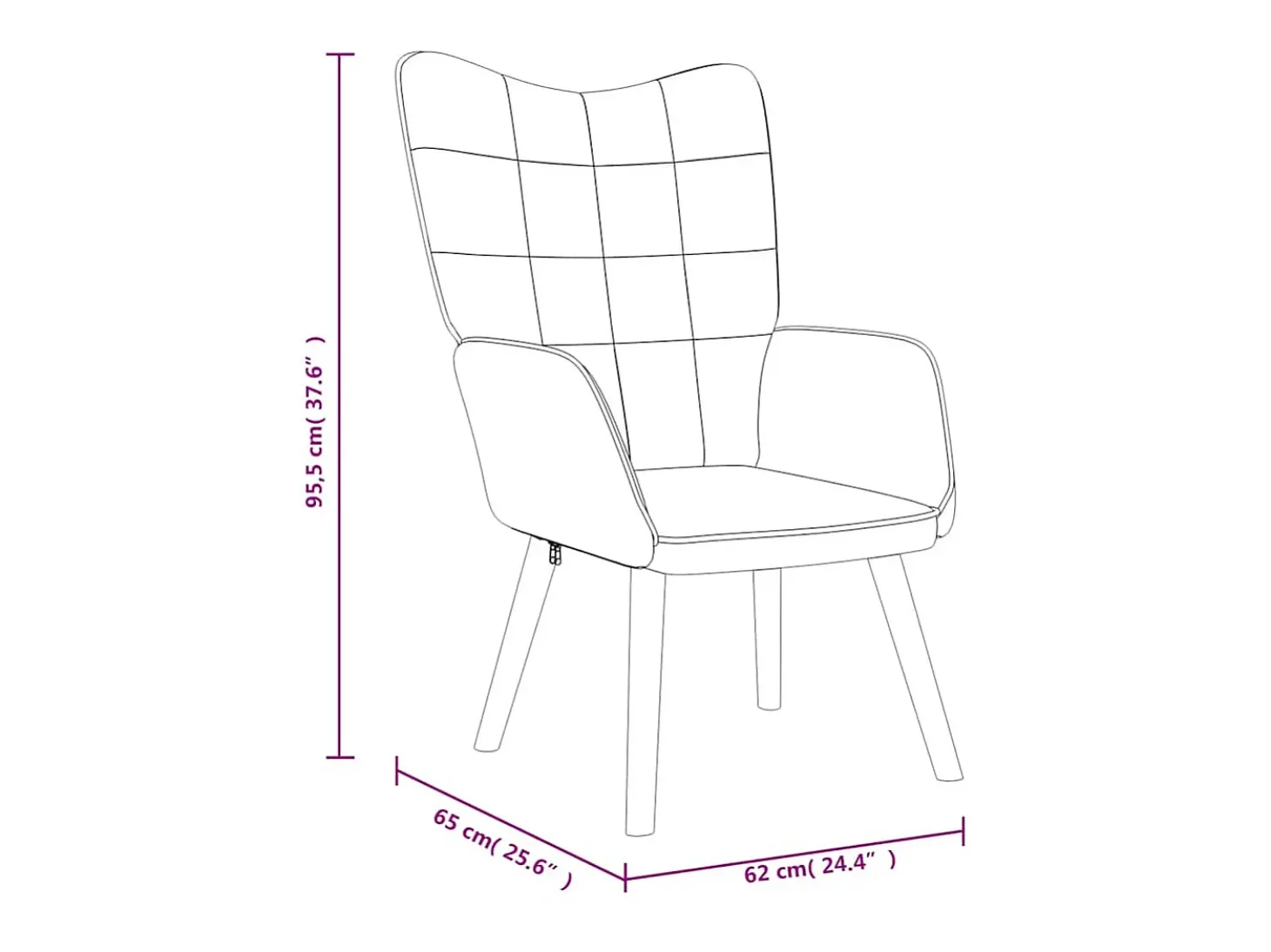 Silla de relajación con reposapiés tela amarillo mostaza