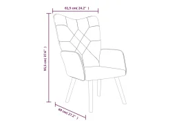 Silla de relajación con reposapiés tela patchwork
