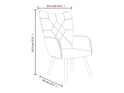 Silla de relajación con reposapiés tela patchwork