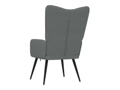 Silla de relajación de tela gris oscuro