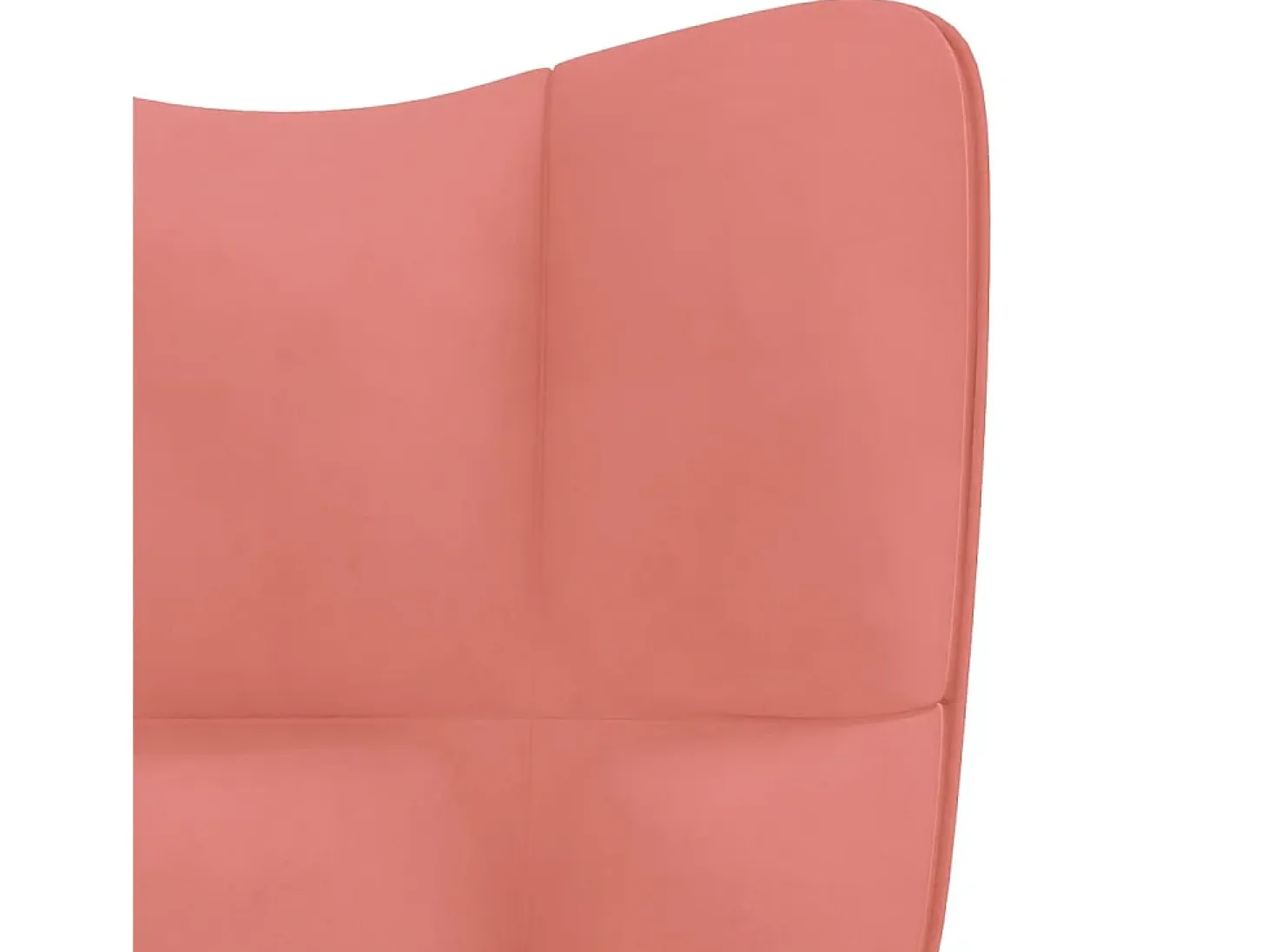 Silla de relajación de terciopelo rosa