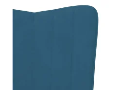 Silla de relajación de terciopelo azul