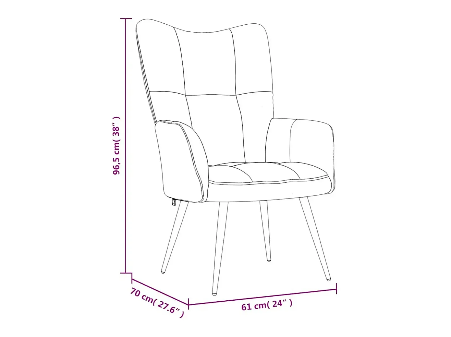 Silla de relajación de terciopelo amarillo mostaza