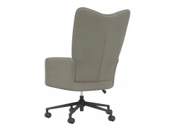 Silla de relajación de terciopelo gris claro