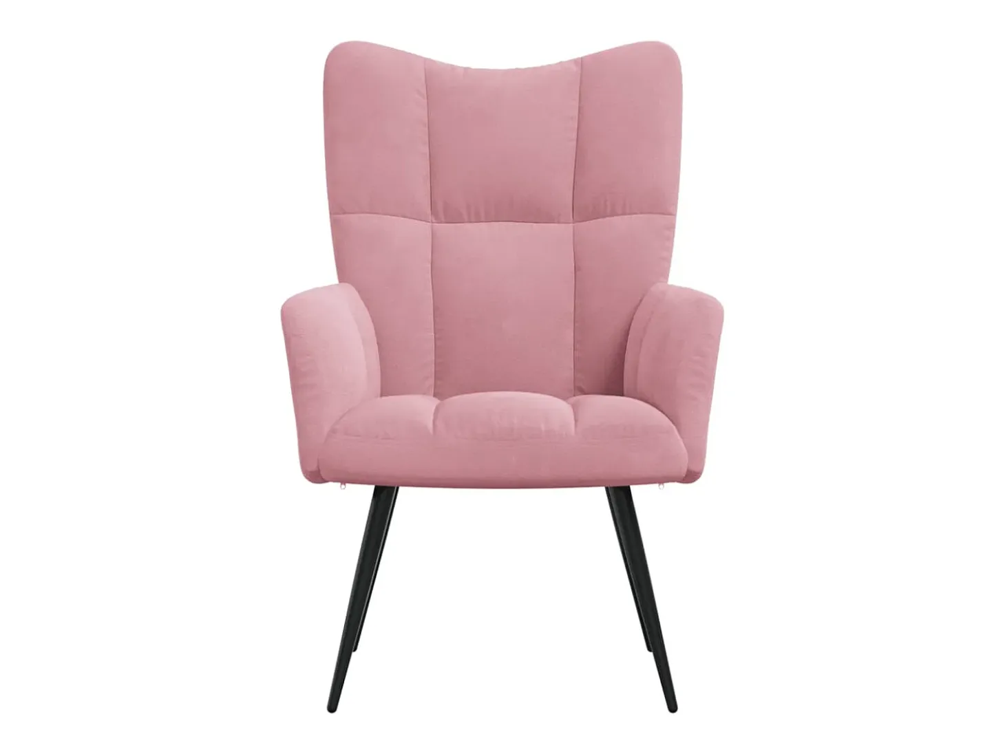 Silla de relajación de terciopelo rosa