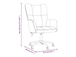 Silla de relajación de terciopelo gris oscuro