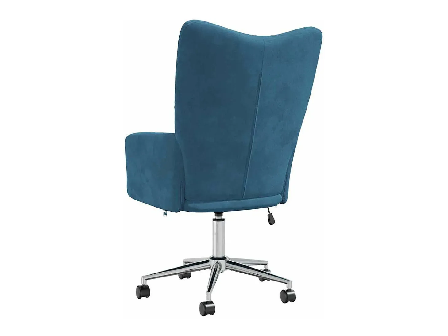 Silla de relajación de terciopelo azul