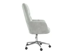 Silla de relajación de terciopelo gris claro