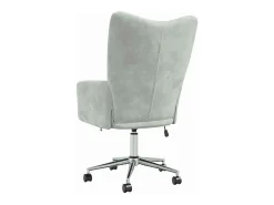 Silla de relajación de terciopelo gris claro