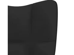 Silla de relajación de terciopelo negro