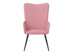 Silla de relajación de terciopelo rosa