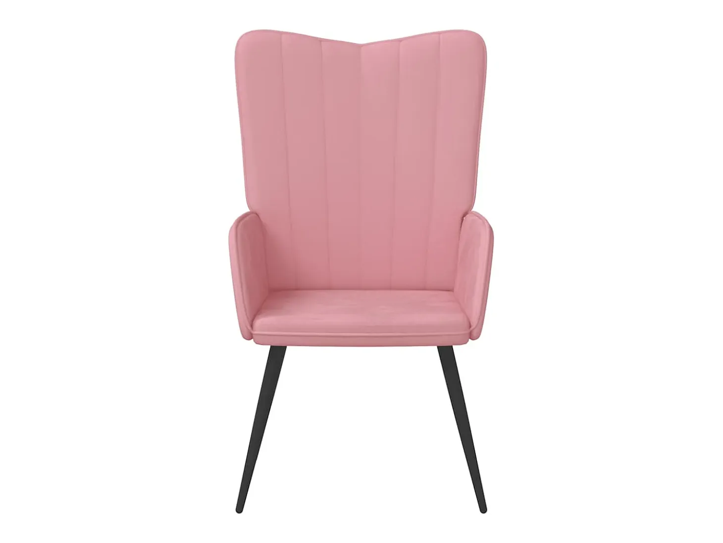 Silla de relajación de terciopelo rosa