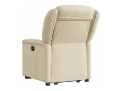 Silla de relax | Sillón eléctrico reclinable elevable de tela color crema SHL2366