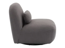 Silla giratoria 360° borreguito texturizada gris