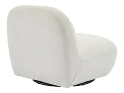 Silla giratoria 360° borreguito texturizada crema