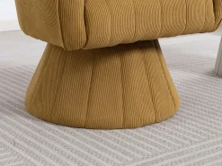 Silla Giratoria 360° en Pana - Respaldo Ergronómico en Forma de Concha - Relleno de Alta Densidad - Carga Máx. 150 kg - Para Oficina, Salón y Gaming